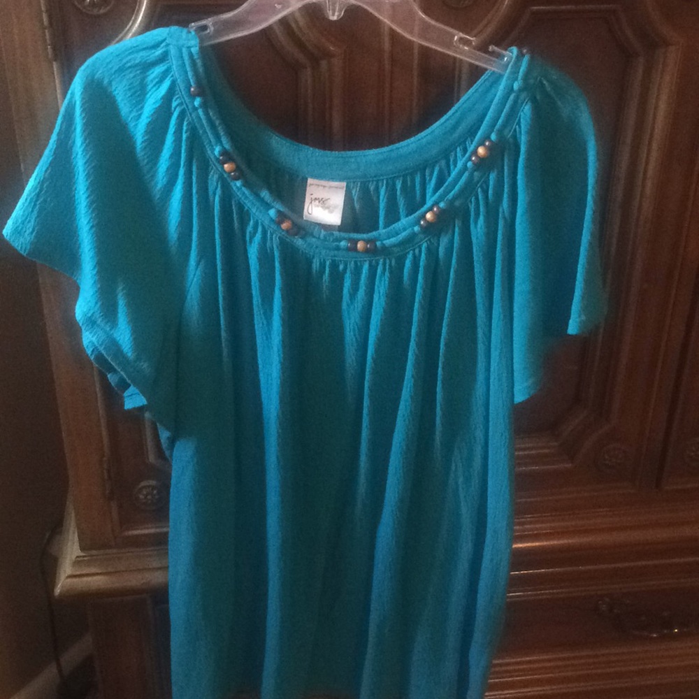 Teal/Blue Just My Size Casual Top